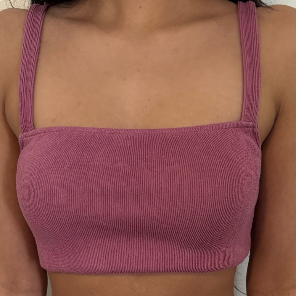 NWOT Zara ribbed Tank Top Cropped Size Medium